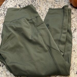 Khaki green leggings